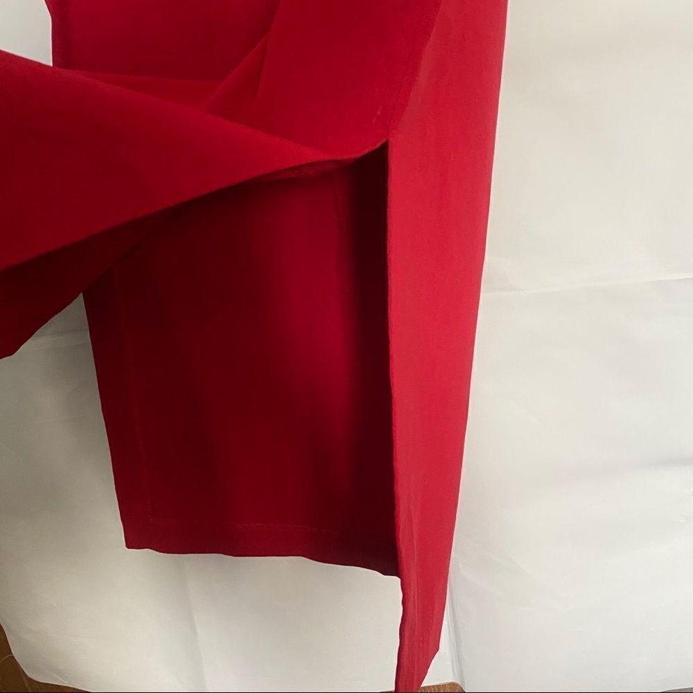 Express Red Stretch Strapless Dress - Picture 6 of 8